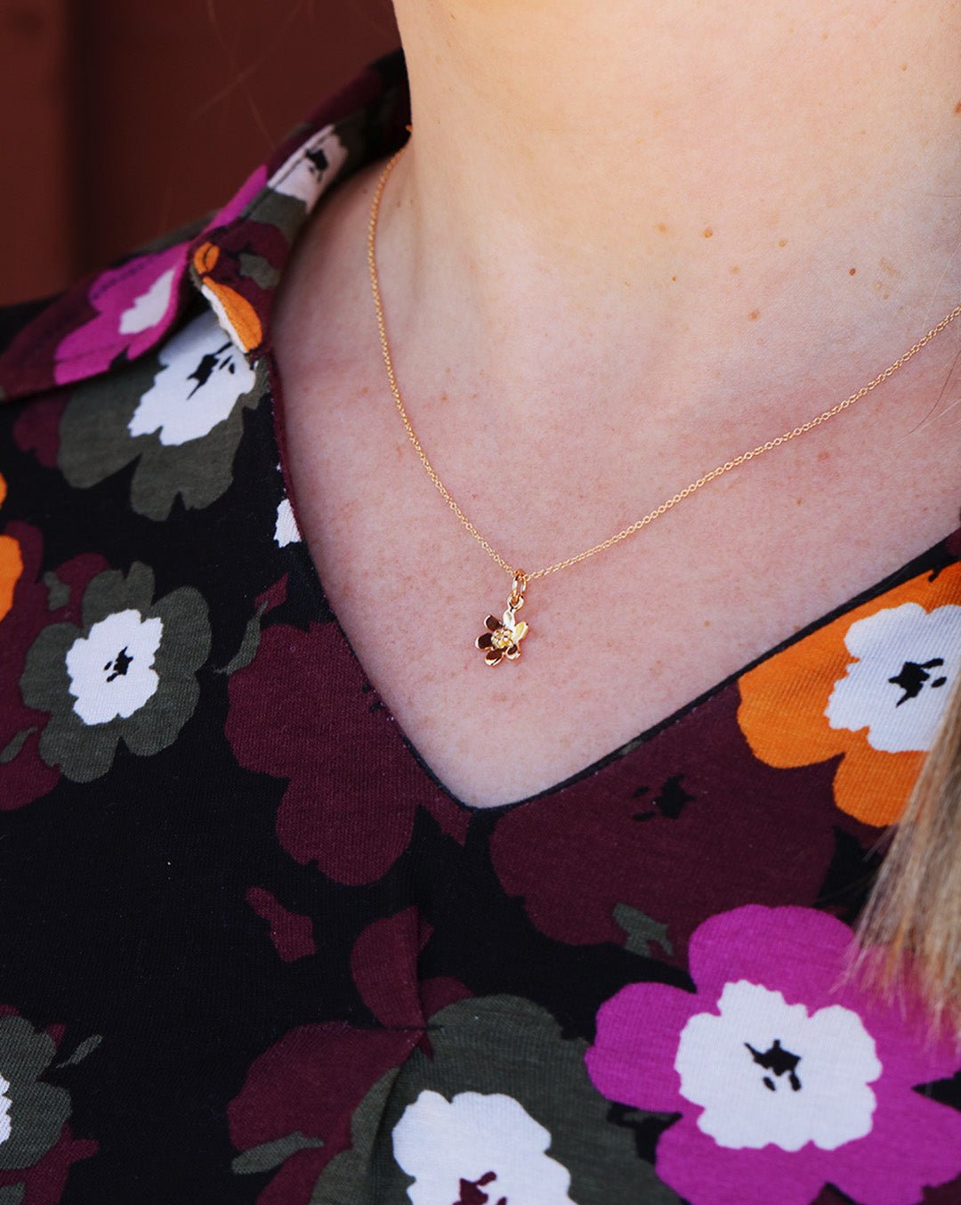 BLÅSIPPA XS 18K halsband - Guldviva Jewellery