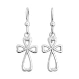 KORSHJÄRTA örhängen på krok - Guldviva Jewellery