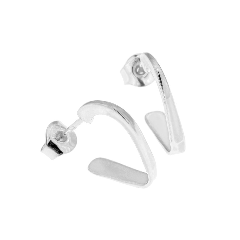 ÖPPET HJÄRTA örhängen på stift - Guldviva Jewellery