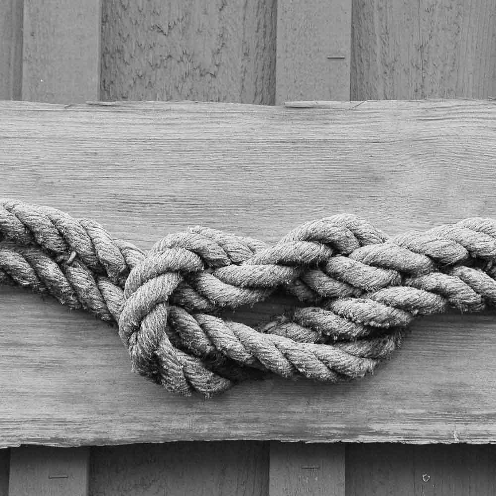 RÅBANDSKNOP HJÄRTA halsband - Guldviva Jewellery